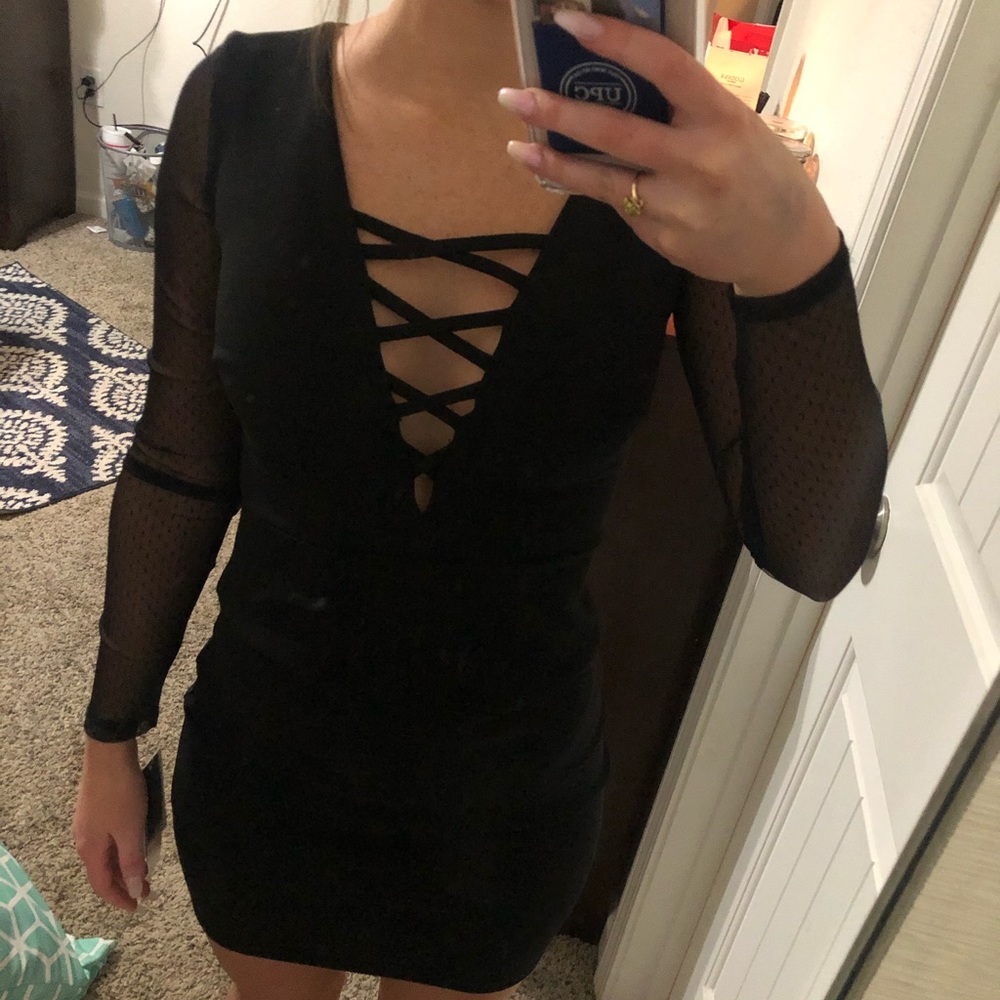 Black cocktail dress